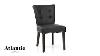 Set of 6 Black Dining Chairs Kitchen Room Furniture Backrest Elegant Design