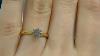 18K Yellow Gold Invisible Set Semi Mount Diamond Engagement Ring, Dia 2.30 CT